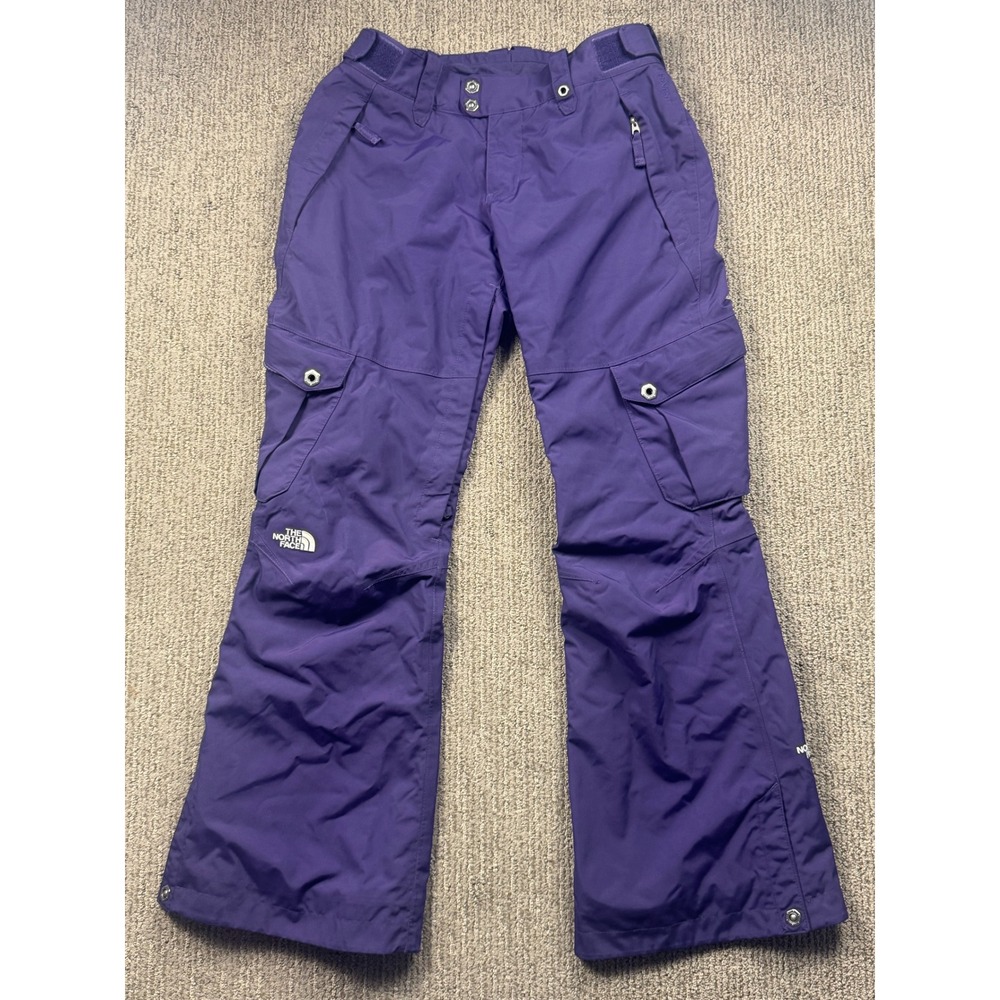 The North Face Hyvent Cargo Snow Pants Womens M Ski Snowboard Purple